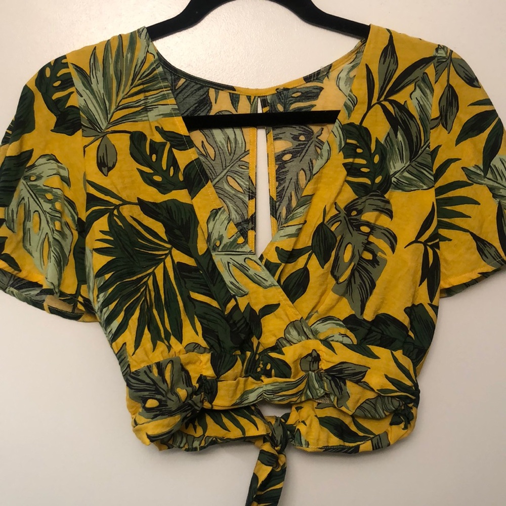 South moon under 2 piece set Leaf print